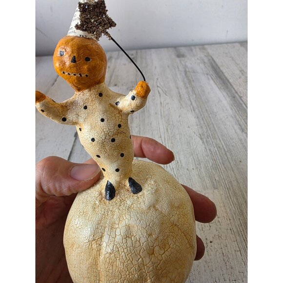 Nicole sayre pumpkin clown Midwest Cannon Halloween figurine star decor statue - Picture 5 of 6